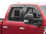 Low Profile Ventvisor Window Deflectors; Front and Rear; Dark Smoke (15-25 F-150 SuperCrew)