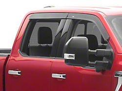 Low Profile Ventvisor Window Deflectors; Front and Rear; Dark Smoke (15-25 F-150 SuperCrew)