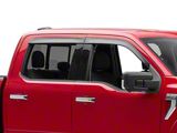 Low Profile Ventvisor Window Deflectors; Front and Rear; Matte Black (15-25 F-150 SuperCrew)
