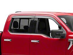 Low Profile Ventvisor Window Deflectors; Front and Rear; Matte Black (15-25 F-150 SuperCrew)
