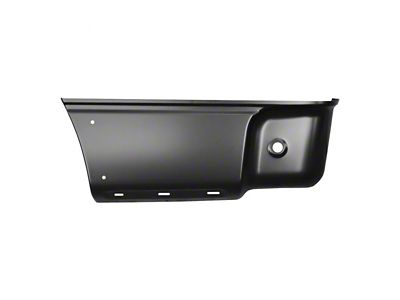 Replacement Lower Bed Patch Panel with Fender Flare Holes; Front Section; Driver Side (04-14 F-150 Styleside)