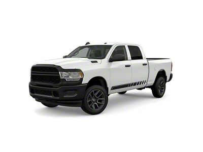 Lower Rocker Panel Stripes; Gloss Black (04-24 F-150)