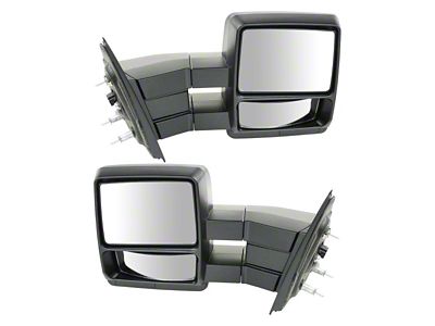 Manual Folding Towing Mirrors; Textured Black (04-06 F-150)