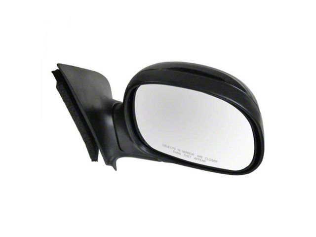 Manual Mirror; Gloss Black; Passenger Side (97-01 F-150)