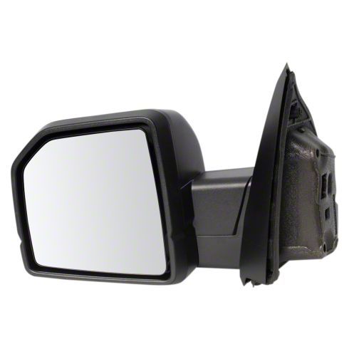 TRQ Driver Side Power Mirror For 2008-2011 Ford Focus - Textured Black Non-Heated