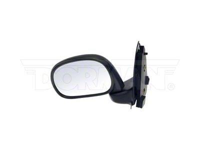 Manual Non-Heated Paddle Style Side Mirror; Driver Side; Black (97-03 F-150)