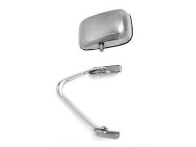 Replacement Manual Non-Heated Side Mirror; Passenger Side (97-98 F-150)