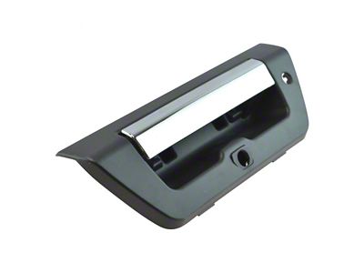 Manual Tailgate Handle with Backup Camera Opening; Chrome and Black (15-17 F-150)