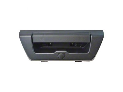 Manual Tailgate Handle with Backup Camera Opening; Textured Black (15-17 F-150)
