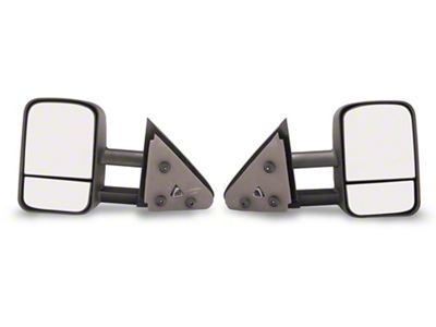 Manual Towing Mirrors; Black (97-03 F-150 Regular Cab, SuperCab)