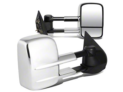 Manual Towing Mirrors; Chrome (97-03 F-150 Regular Cab, SuperCab)