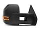 Manual Towing Mirrors with Amber Turn Signals; Black (04-14 F-150)