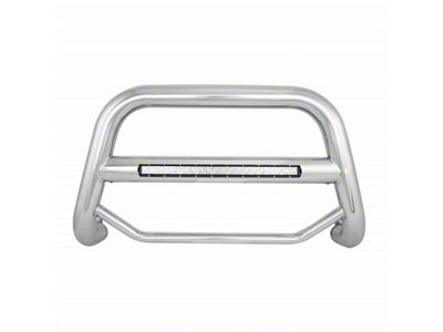 Max Beacon LED Bull Bar; Stainless Steel (04-24 F-150, Excluding Raptor)