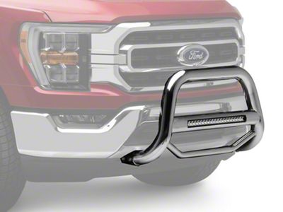 Max Beacon LED Bull Bar; Stainless Steel (04-24 F-150, Excluding Raptor)