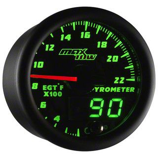 MaxTow 2200 Degree Exhaust Gas Temperature; Black and Green (Universal; Some Adaptation May Be Required)