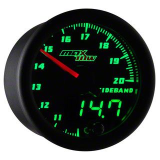 MaxTow Wideband Air/Fuel Ratio Gauge; Black and Green (Universal; Some Adaptation May Be Required)