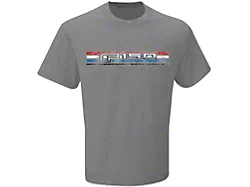 Men's American Flag Logo Background Ford T-Shirt; XXL 