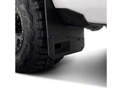 Merica Mud Flaps; Front; Black (15-20 F-150, Excluding Raptor)