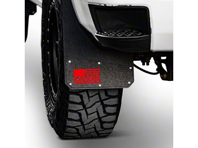 Merica Mud Flaps; Rear; Red (15-20 F-150, Excluding Raptor)