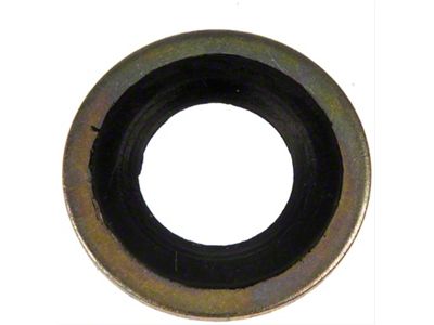 Metal/Rubber Oil Drain Plug Gasket; 10 Pack (97-98 4.6L F-150; 99-03 4.2L F-150)