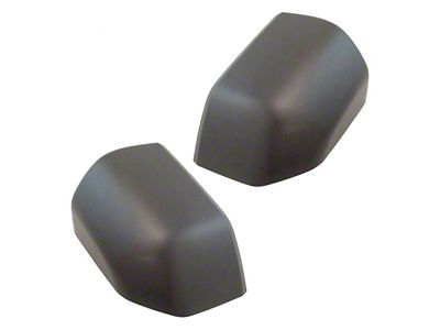 Mirror Caps; Textured Black (15-17 F-150)