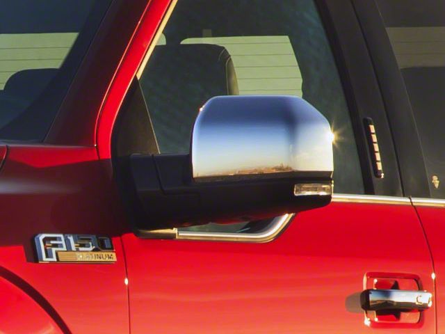 Mirror Covers; Chrome (15-20 F-150 w/o Towing Mirrors)