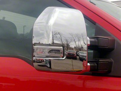 Mirror Covers; Chrome (17-20 F-150 w/ Towing Mirrors)
