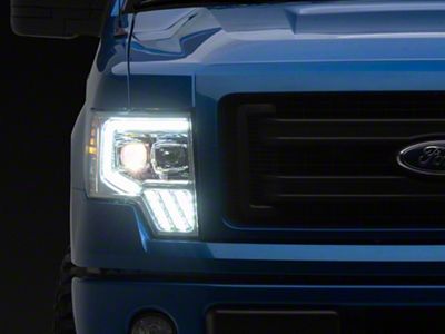 MK II PRO-Series LED Projector Headlights; Chrome Housing; Clear Lens (09-14 F-150)