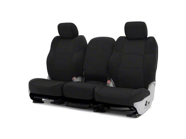 ModaCustom Wetsuit Front Seat Covers; Black (15-20 F-150 SuperCab & SuperCrew w/ Bench Seat)