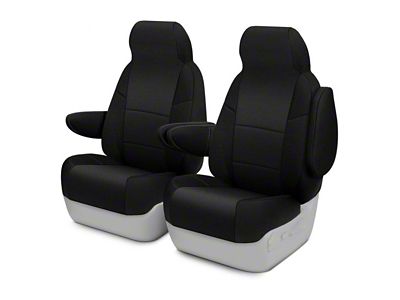 ModaCustom Wetsuit Front Seat Covers; Black (21-24 F-150 SuperCab & SuperCrew w/ Bucket Seats)