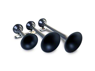 Model 730 Demon Triple Train Horn; Black (Universal; Some Adaptation May Be Required)