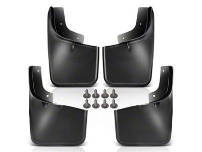 Mud Flap Splash Guards; Front and Rear (04-14 F-150 w/ OE Fender Flares, Excluding Raptor)