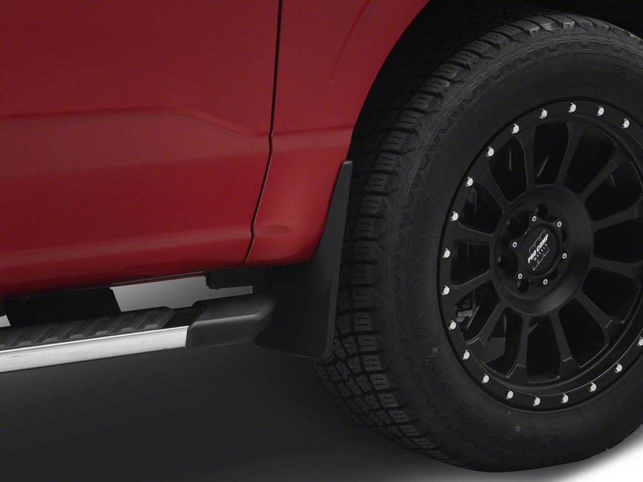 thumbnail image 2 of Hexautoparts 4x Universal Mud Flaps – Carbon Fiber Look, Bolt-On Splash Guards For Ford F-150, F-250, Trucks, SUVs 2 of 5