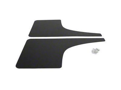 Mud Flaps; Front; Gloss Black Vinyl (21-23 F-150, Excluding Raptor)