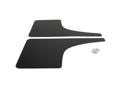 Mud Flaps; Rear; Gloss Black Vinyl (21-23 F-150, Excluding Raptor)