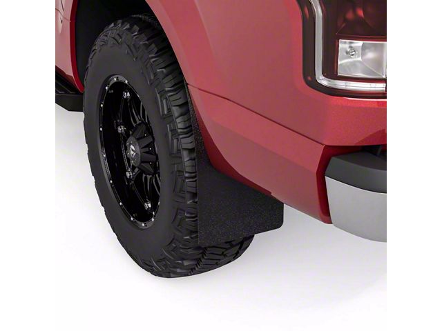 Mud Flaps; Rear; Satin Black Vinyl (04-14 F-150 Styleside, Excluding Raptor)