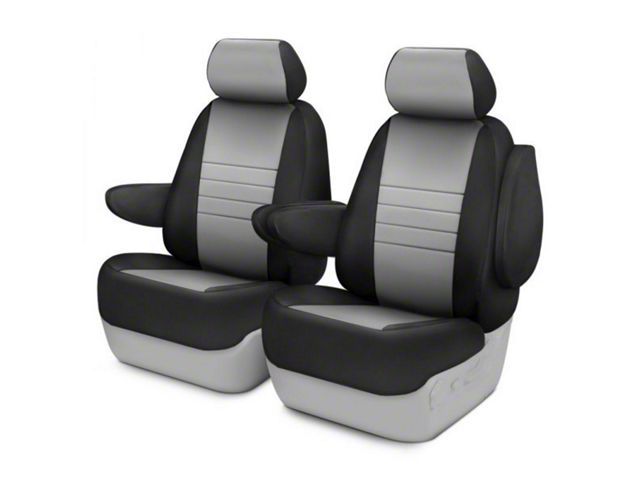 Neo Series Front Seat Covers; Gray (09-14 F-150 w/ Bucket Seats)