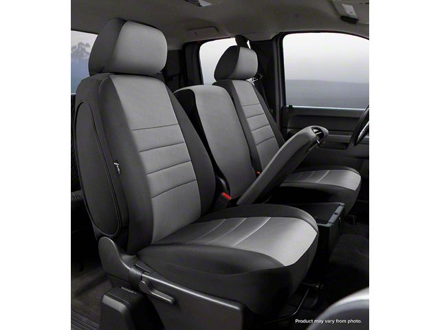 Neo Series Front Seat Covers; Gray (15-24 F-150 w/ Bench Seat)