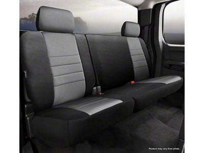 Neo Series Rear Seat Cover; Gray (15-24 F-150 SuperCrew)