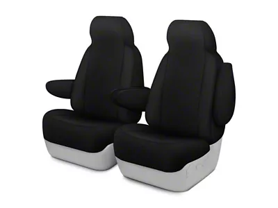 Neosupreme Custom 1st Row Bucket Seat Covers; Black/Black (21-24 F-150 w/ Non-Max Recline Bucket Seats)