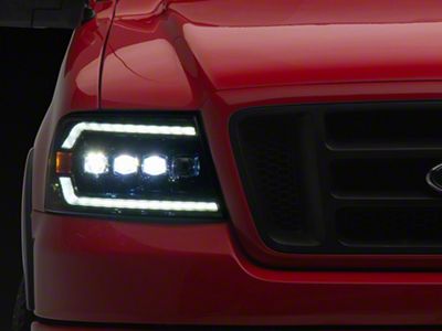 AlphaRex NOVA-Series LED Projector Headlights; Alpha Black Housing; Clear Lens (04-08 F-150)