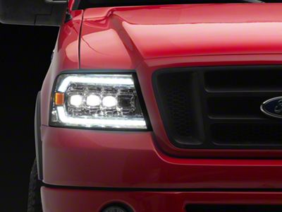 AlphaRex NOVA-Series LED Projector Headlights; Chrome Housing; Clear Lens (04-08 F-150)