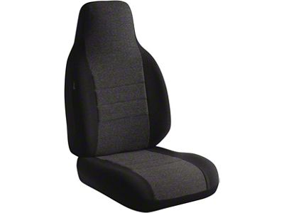 OE Series Front Seat Covers; Charcoal (15-24 F-150 w/ Bucket Seats)
