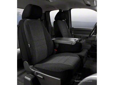 OE Series Front Seat Covers; Charcoal (15-24 F-150 w/ Bench Seat)