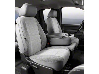 OE Series Front Seat Covers; Gray (15-24 F-150 w/ Bench Seat)