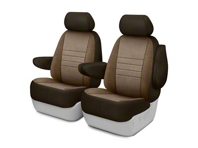 Fia OE Series Front Seat Covers; Taupe (15-25 F-150 w/ Bucket Seats)