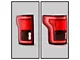 OE Style BLIS Ready LED Tail Light; Chrome Housing; Red/Clear Lens; Driver Side (15-17 F-150 w/ Factory LED BLIS Tail Lights)