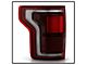 OE Style BLIS Ready LED Tail Light; Chrome Housing; Red Smoked/Clear Lens; Driver Side (15-17 F-150 w/ Factory LED BLIS Tail Lights)