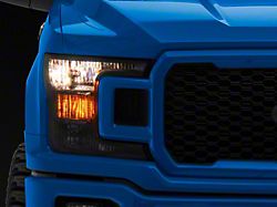 OE Style Headlight; Black Housing; Clear Lens; Passenger Side (18-20 F-150 w/ Factory Halogen Headlights)
