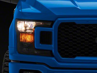 OE Style Headlight; Black Housing; Clear Lens; Passenger Side (18-20 F-150 w/ Factory Halogen Headlights)